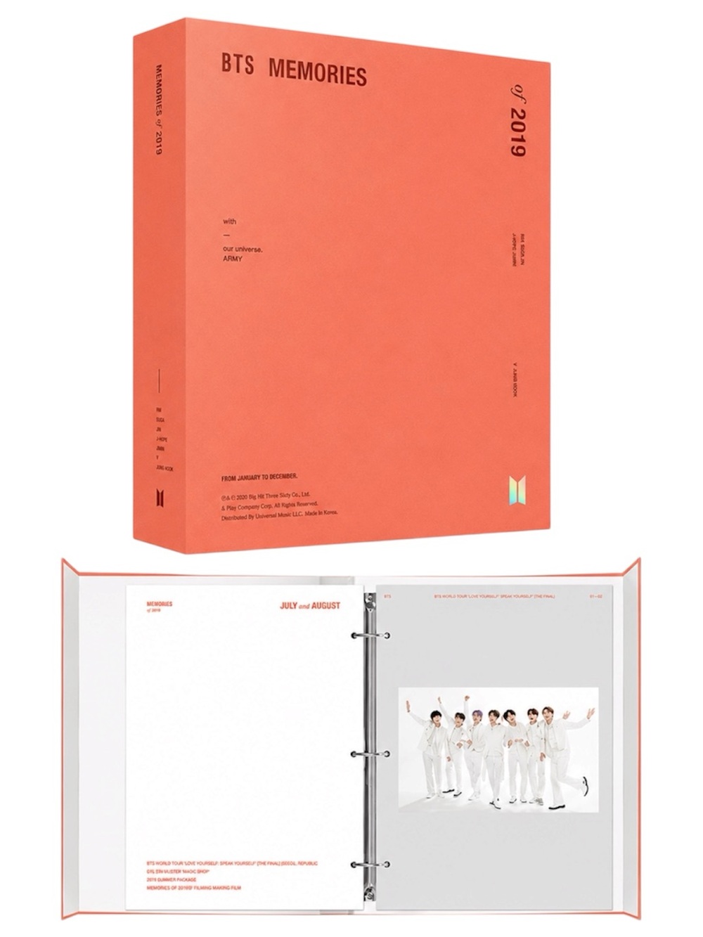 [1] BTS MEMORIES OF 2019 (NO PHOTOCARD) - NEW/UNSEALED